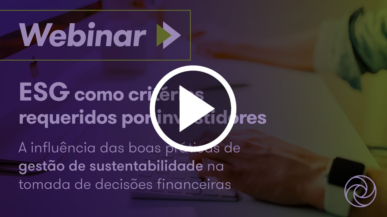 Banner WEBINAR ESG como critérios requeridos por investidores