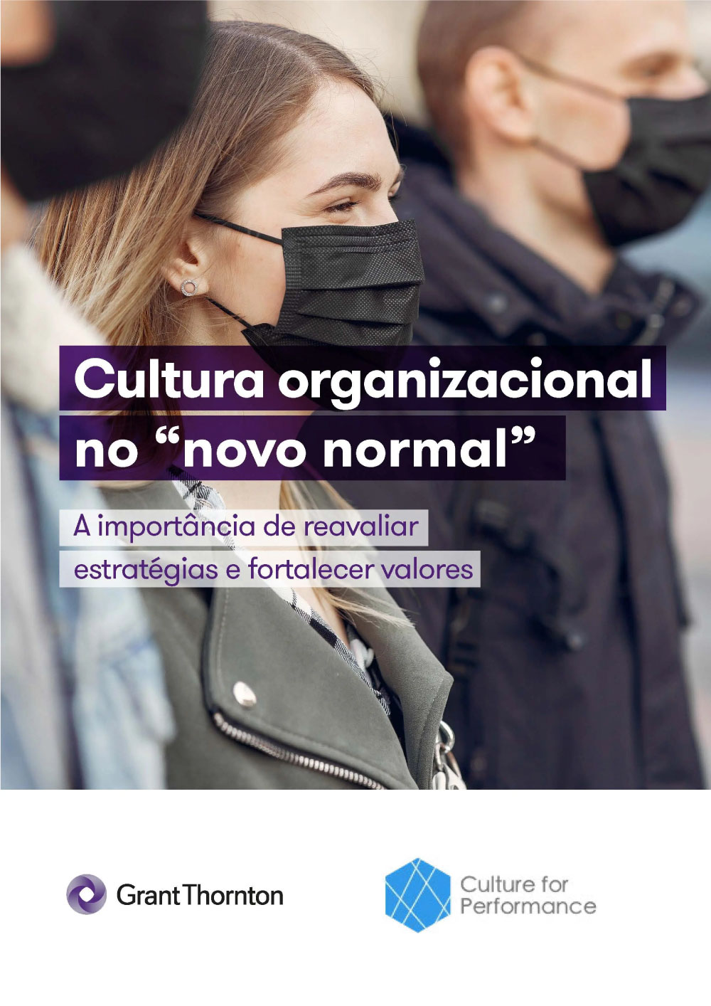 Capa com pessoas de mascara 