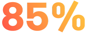 85% porcentagem 