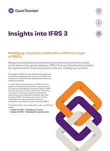 Identificando uma combinação de negócios dentro do escopo da IFRS 3