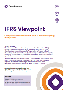 Capa de pesquisa IFRS Cloud